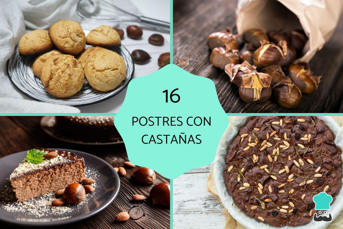 Postres con castañas