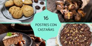 Postres con castañas