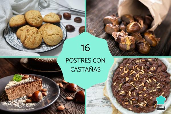 Postres con castañas