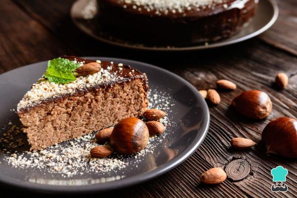 Postres con castañas - Tarta de castañas gallegas