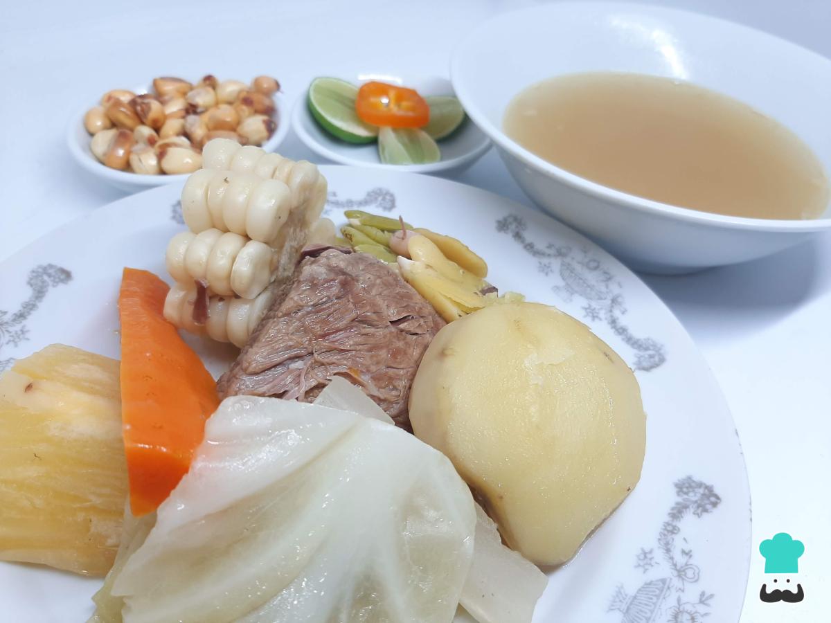 Receta de Sancochado de res