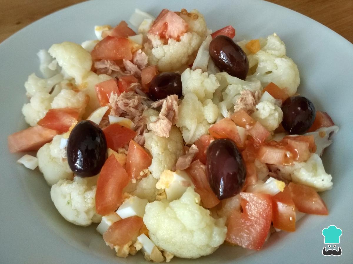 Receta de Ensalada de atún con coliflor