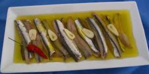 Anchoas marinadas con lima