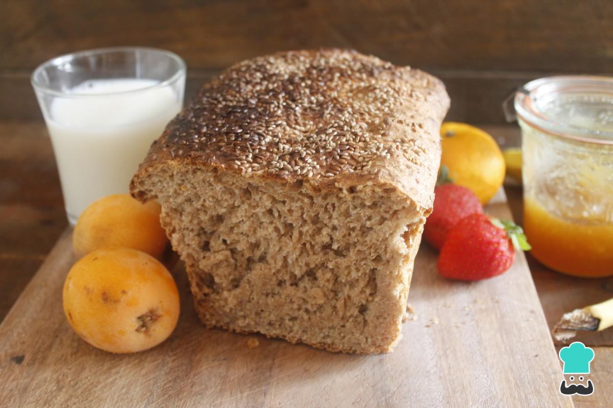 Receta de Pan lactal integral