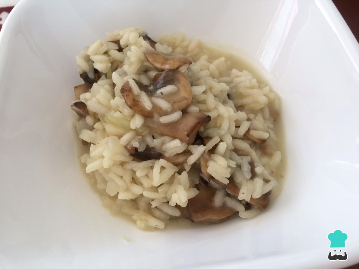 Receta de Risotto vegano de setas