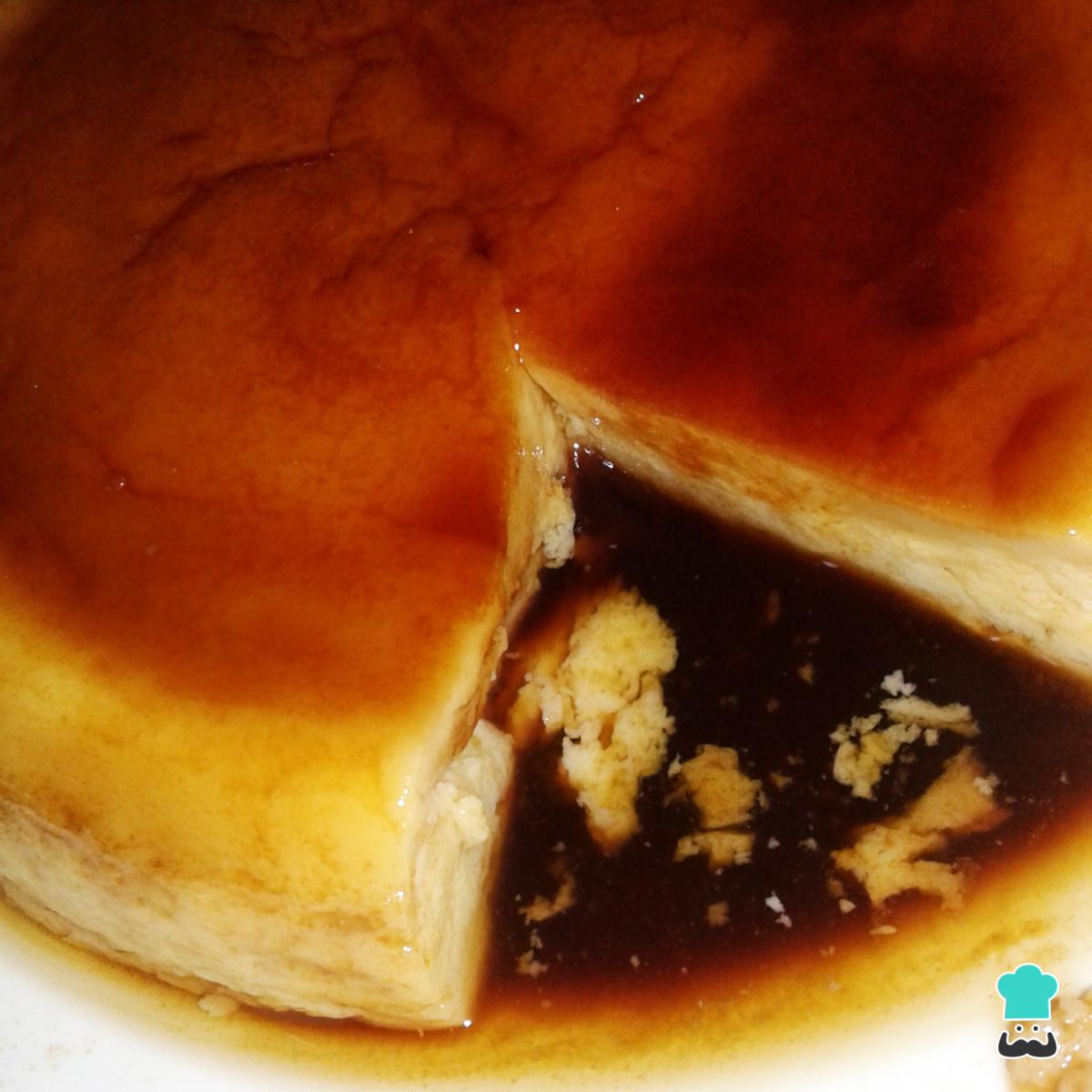 Receta de Flan de huevo sin horno