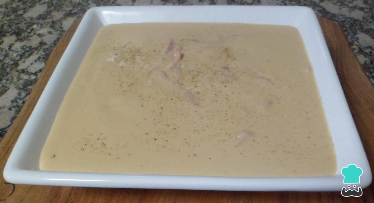 Receta de Salsa de Roquefort y Jamón