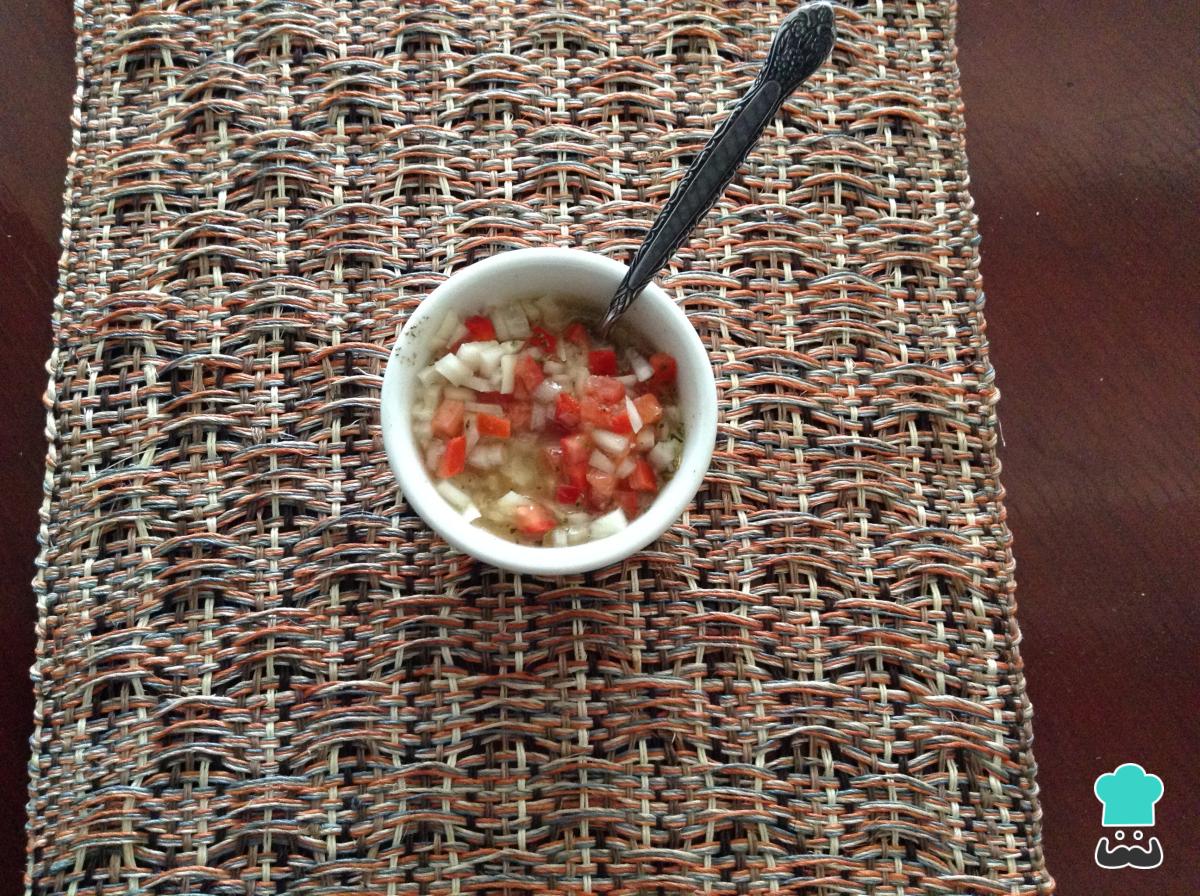 Receta de Salsa criolla cruda