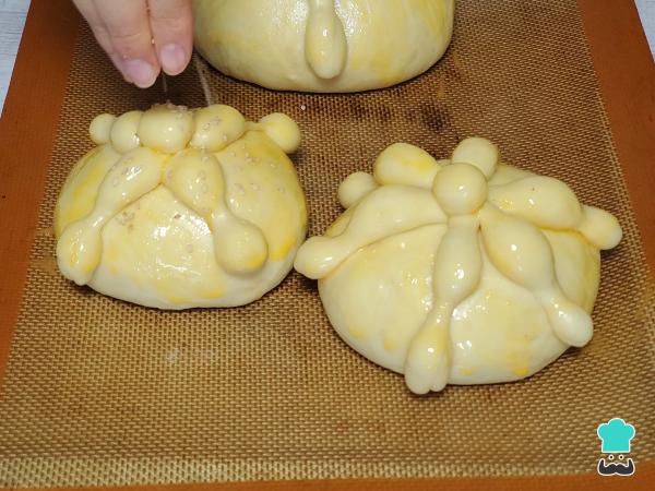 Receta de Pan de muerto sin azúcar - Paso 8