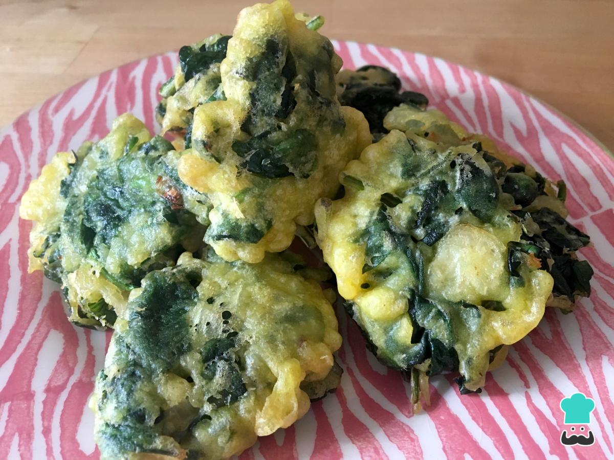 Receta de Buñuelos veganos de espinaca