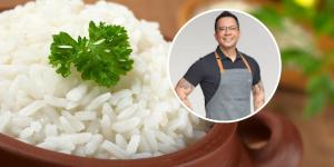 José Ramón, chef, desmonta la receta del arroz blanco: “No se hace con agua, sino con 550 ml de caldo de pollo y 60 g de mantequilla”