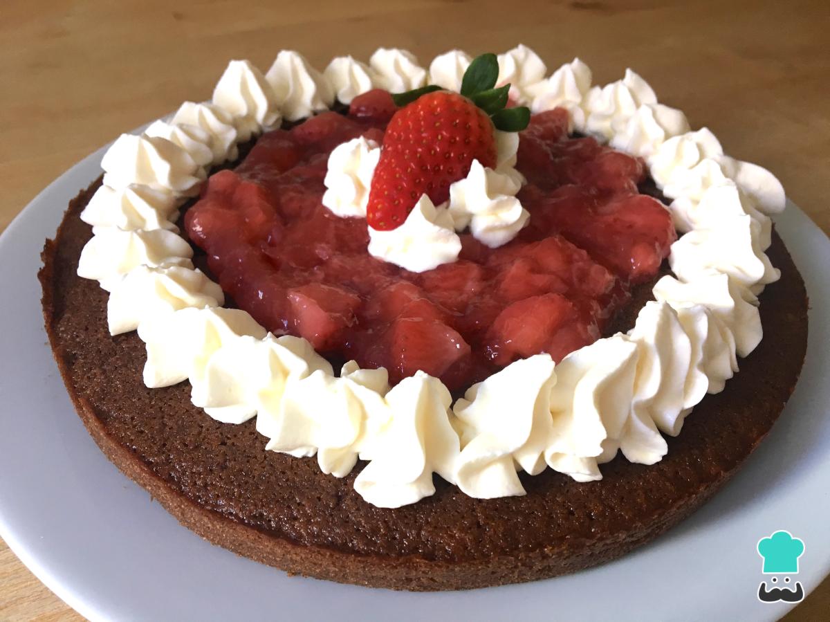 Receta de Torta de chocolate para San Valentín