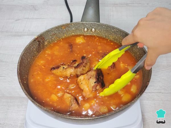 Receta de Carapulcra chinchana - Paso 8