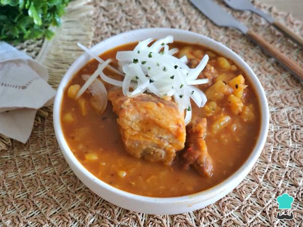 Receta de Carapulcra chinchana - Paso 9