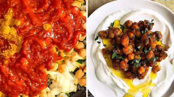 Samantha Vallejo-Nágera, chef: “Los garbanzos de bote más ricos y fáciles se cocinan con 1 calabacín y esta salsa de yogur con curry” - Los ingredientes para preparar los garbanzos con curry de Samantha Vallejo-Nágera 