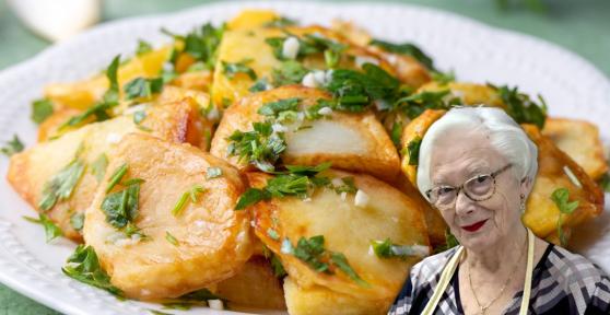 Toñi, abuela cocinera: “Las patatas fritas más buenas no llevan sal, se hacen con 3 dientes de ajo, perejil y un chorrito de vinagre”