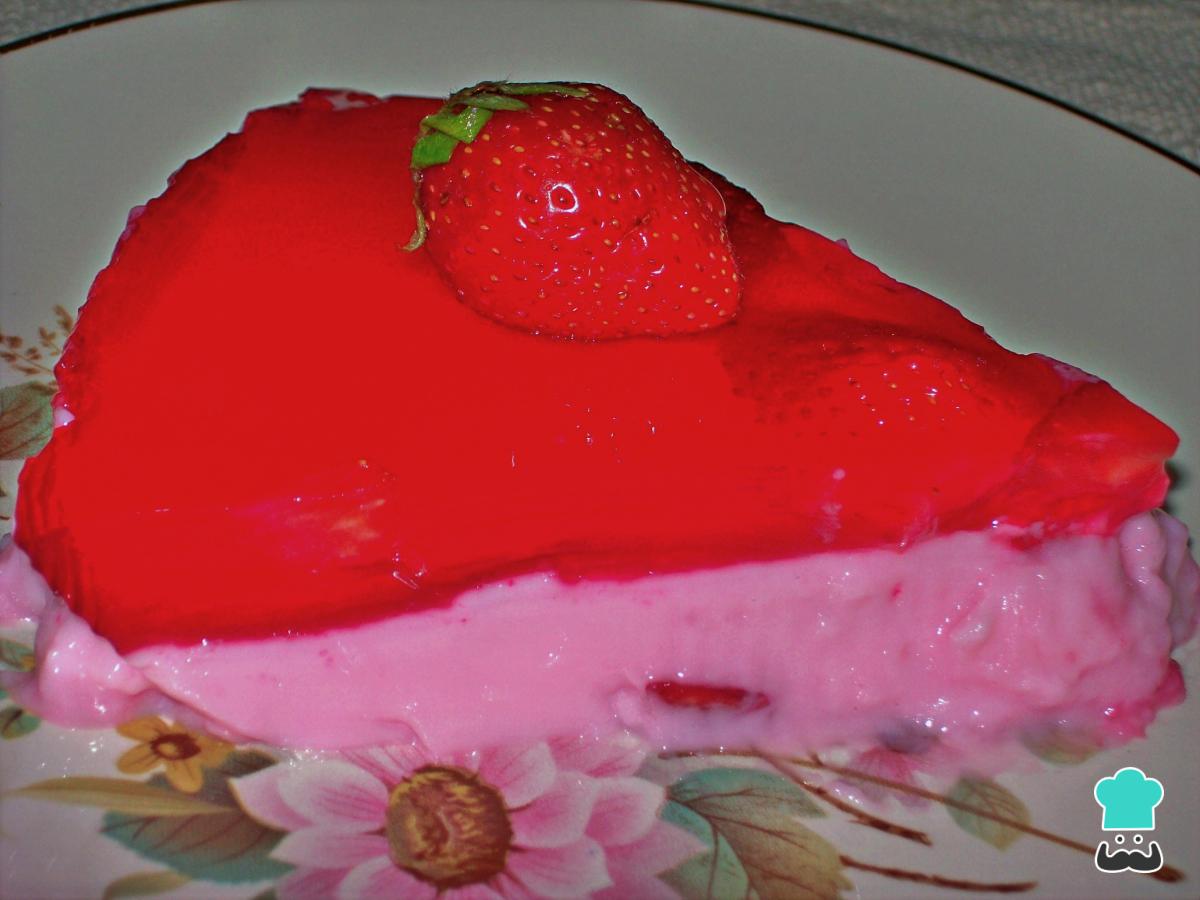 Receta de Postre con frutillas y gelatina