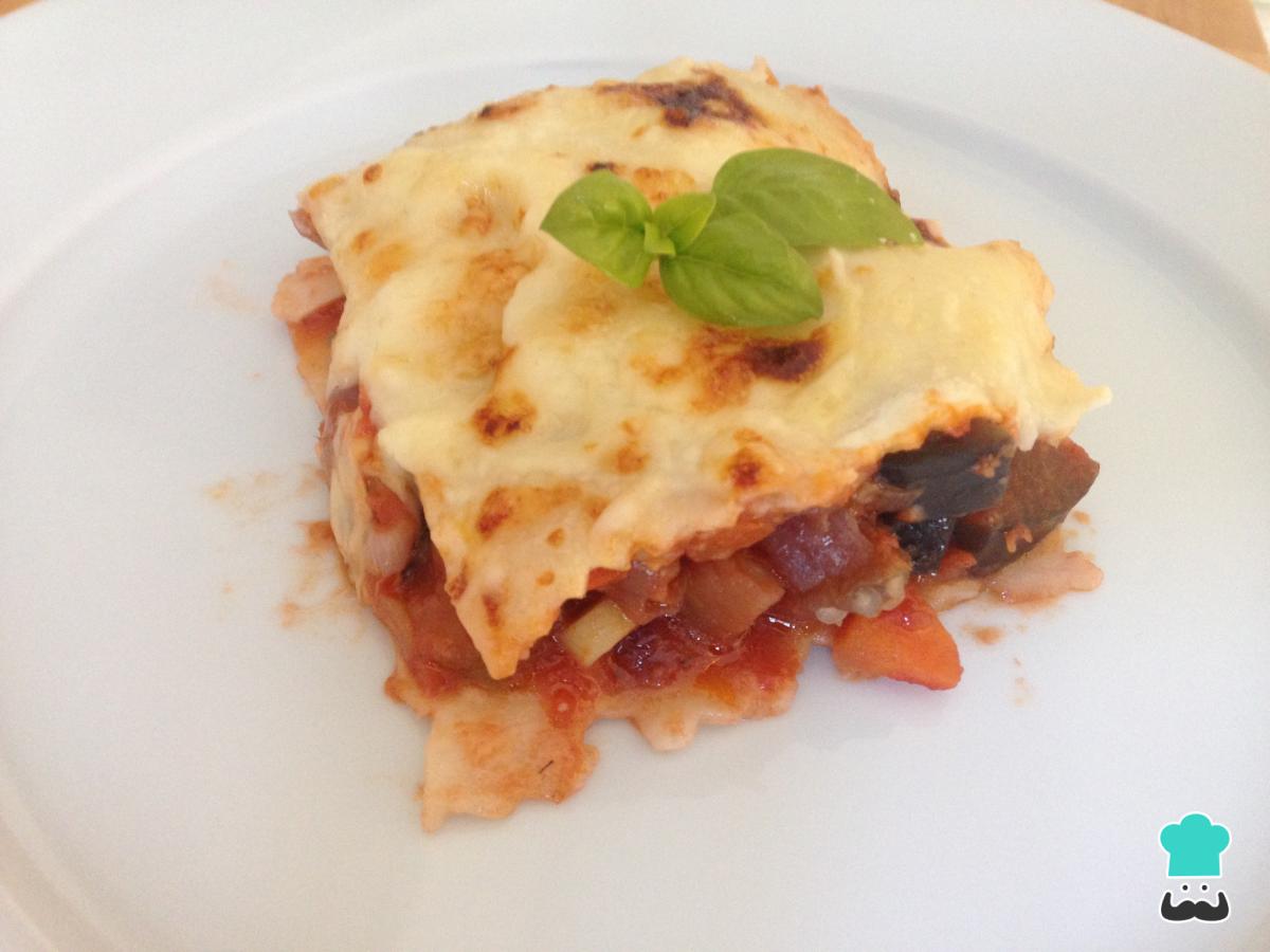 Receta de Lasaña de verduras con queso fresco