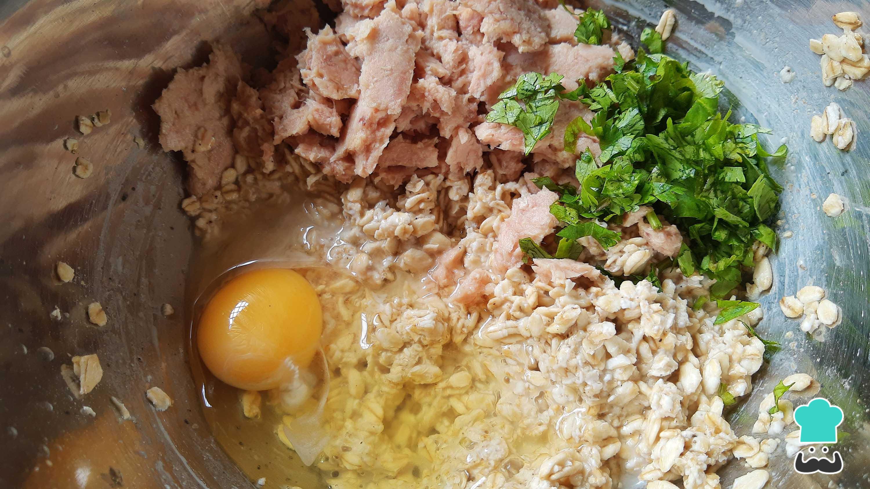 Tortitas de avena con atún Receta FÁCIL y SALUDABLE