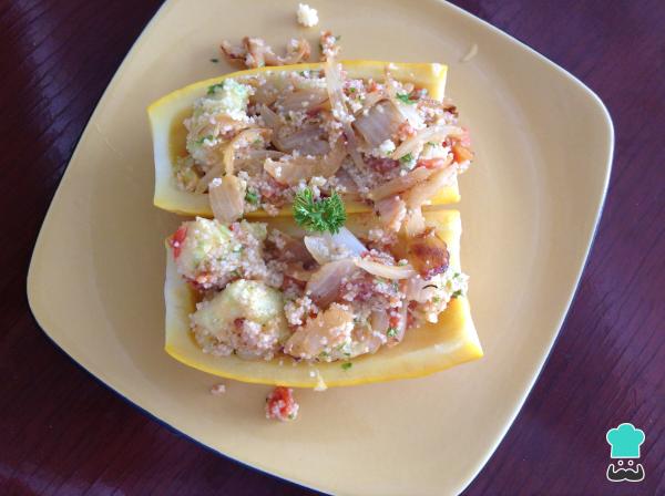 Receta de Calabacín relleno de cuscus