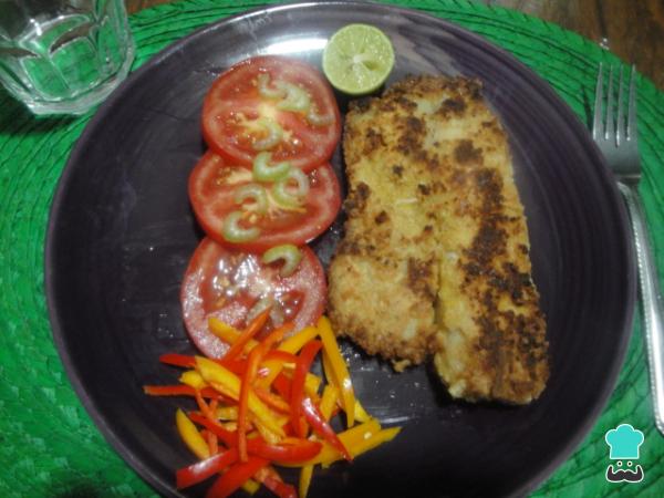 Receta de Filete de pescado con costra de coco