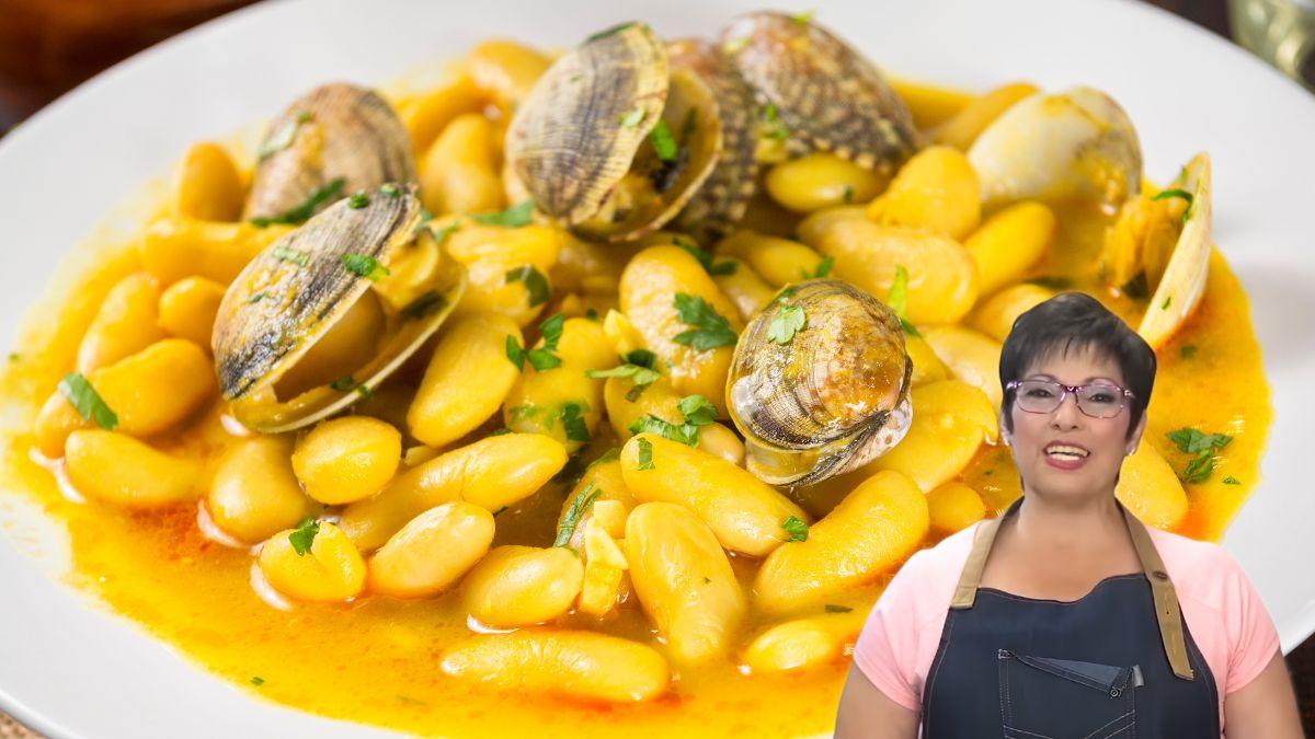 Loli Domínguez, cocinera: “Las alubias de bote más ricas y elegantes se hacen con 500 g de almejas, azafrán y un chorrito de vino blanco”