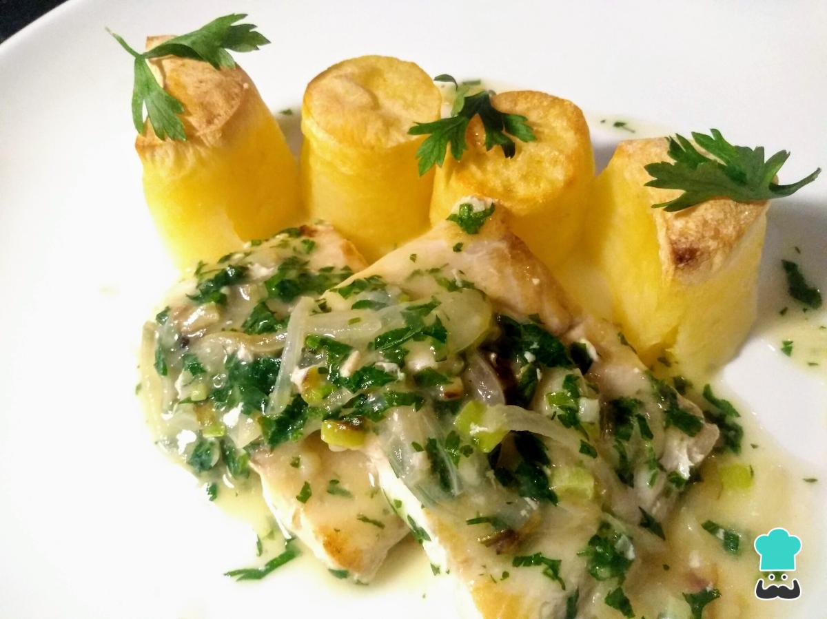 Receta de Abadejo en salsa verde