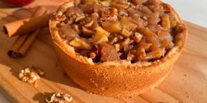 Receta de Kuchen de manzana con crema pastelera