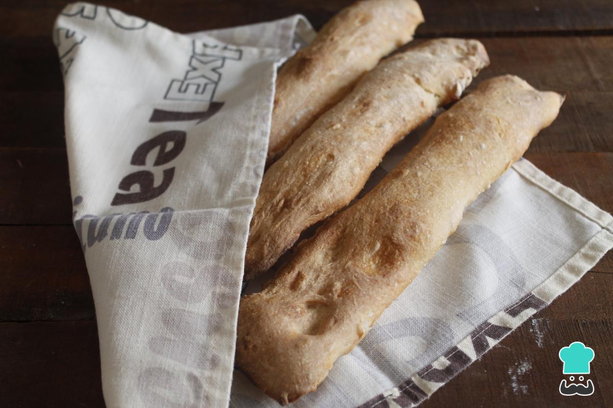 Receta de Pan de cristal casero