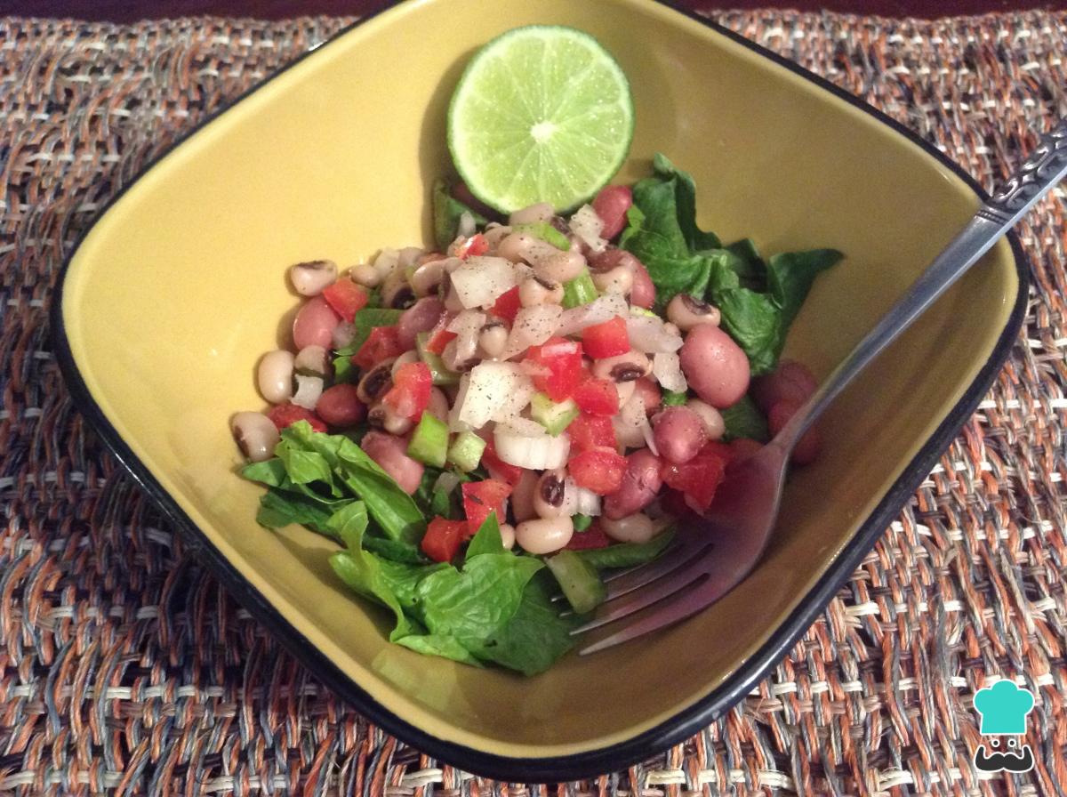 Receta de Ensalada de frijoles blancos y rojos