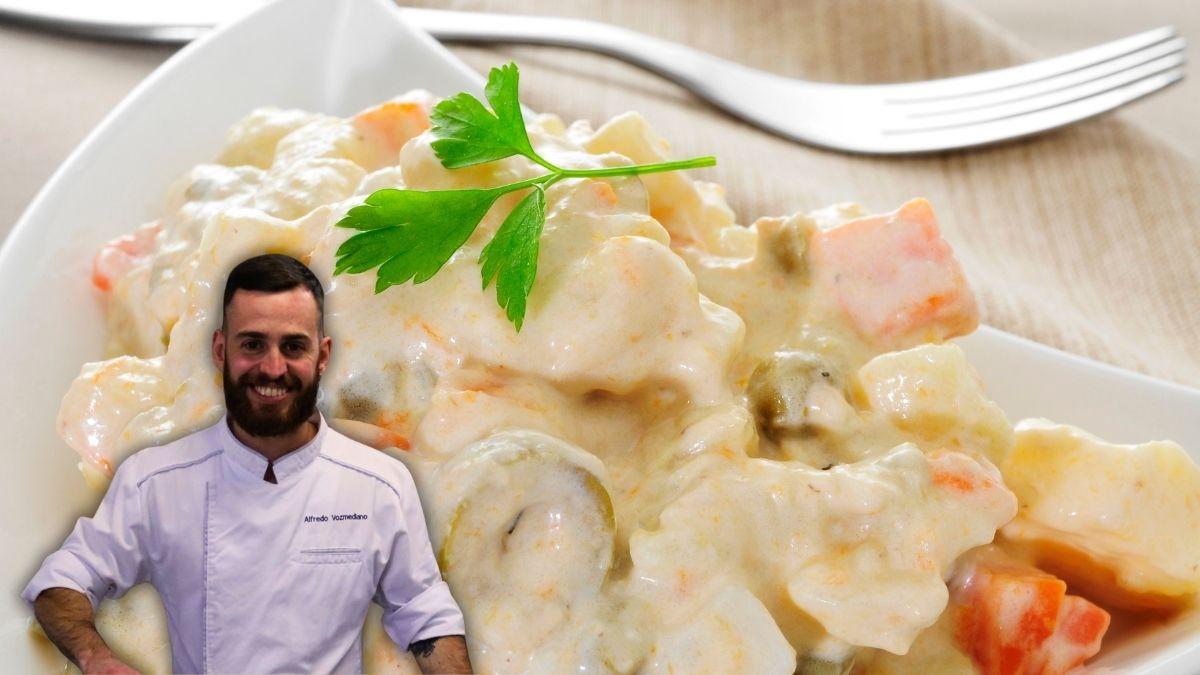 Alfredo Vozmediano, chef: "Estos ingredientes cambian por completo la ensaladilla rusa y queda mucho más cremosa"