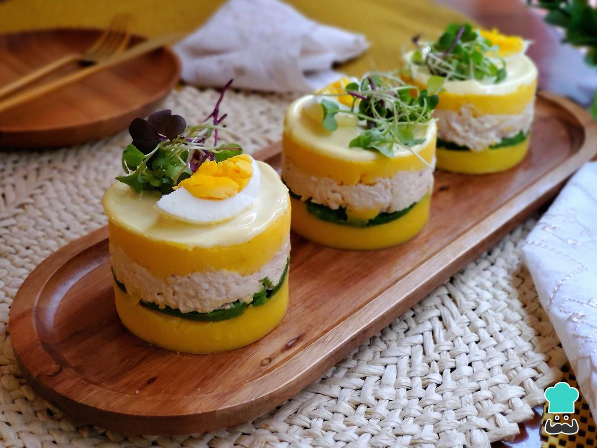 Receta de Causa rellena con pollo
