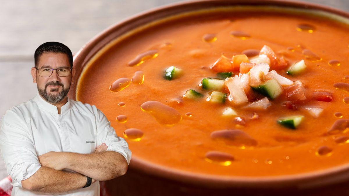 Dani García, chef: “El mejor gazpacho no se hace con agua ni pan, se hace con el agua natural del tomate maduro y un buen aceite de oliva virgen extra”