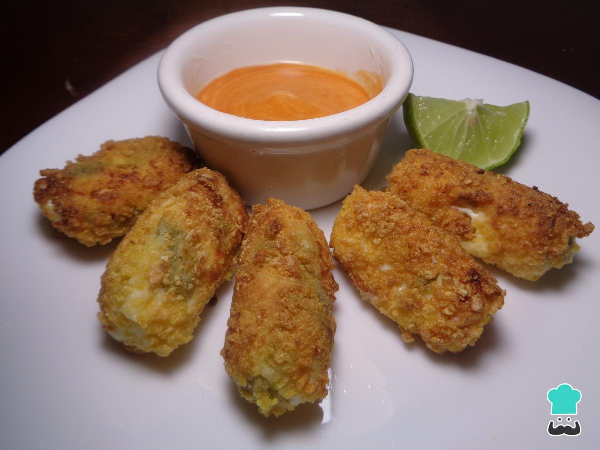 Receta de Dedos de queso con jalapeño