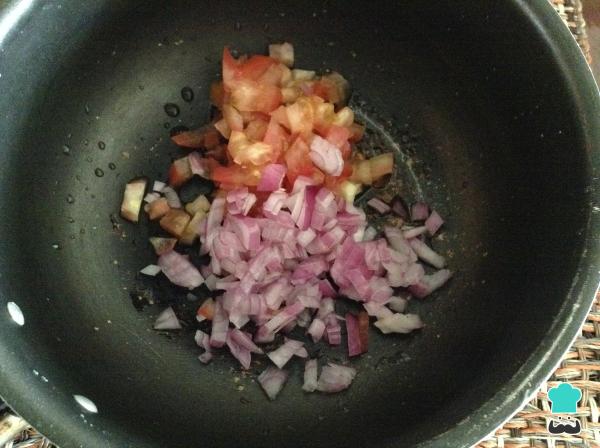 Receta de Albondigas con sepia y guisantes - Paso 2