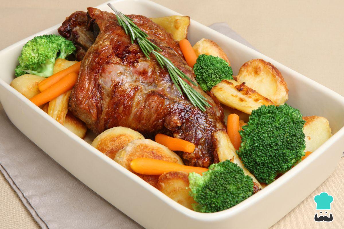 Receta de Cordero al horno de la abuela