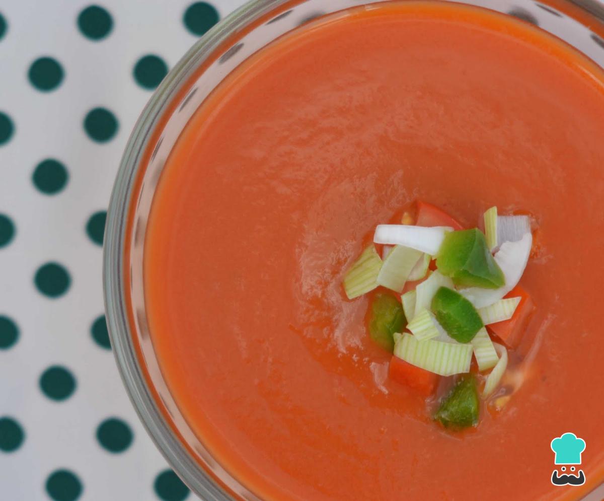Receta de Gazpacho sin pepino