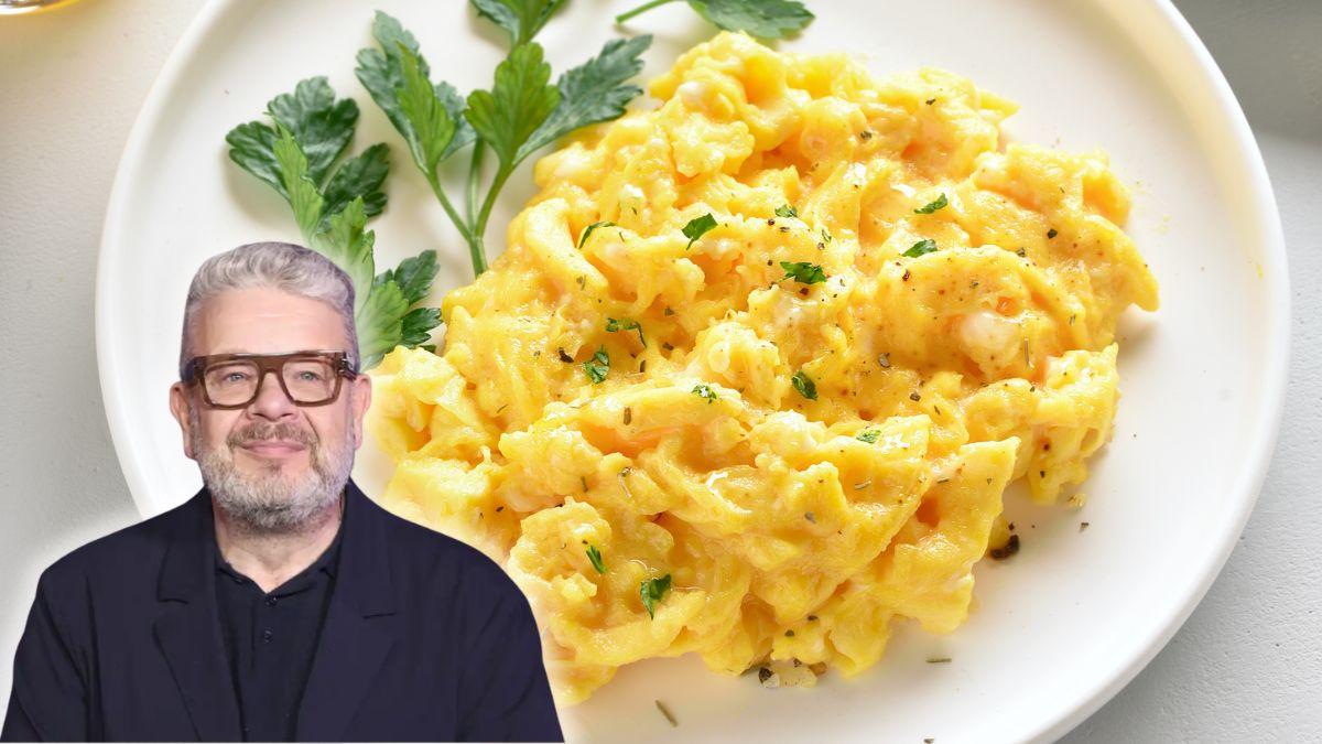 Alberto Chicote, chef: “Para que los huevos revueltos queden más cremosos, no añadas leche, sino una yema extra y pon la sal al final”