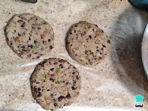 Receta de Hamburguesa de frijoles - Paso 4