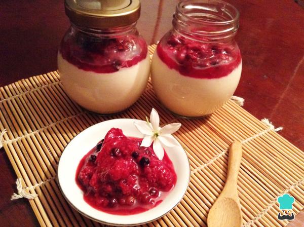 Receta de Panna cotta de queso