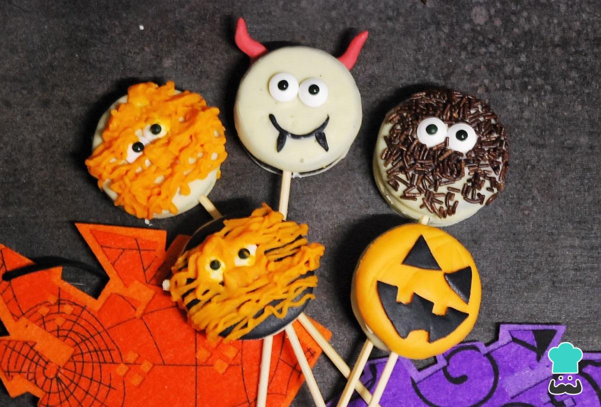 Receta de Piruletas con galletas Oreo