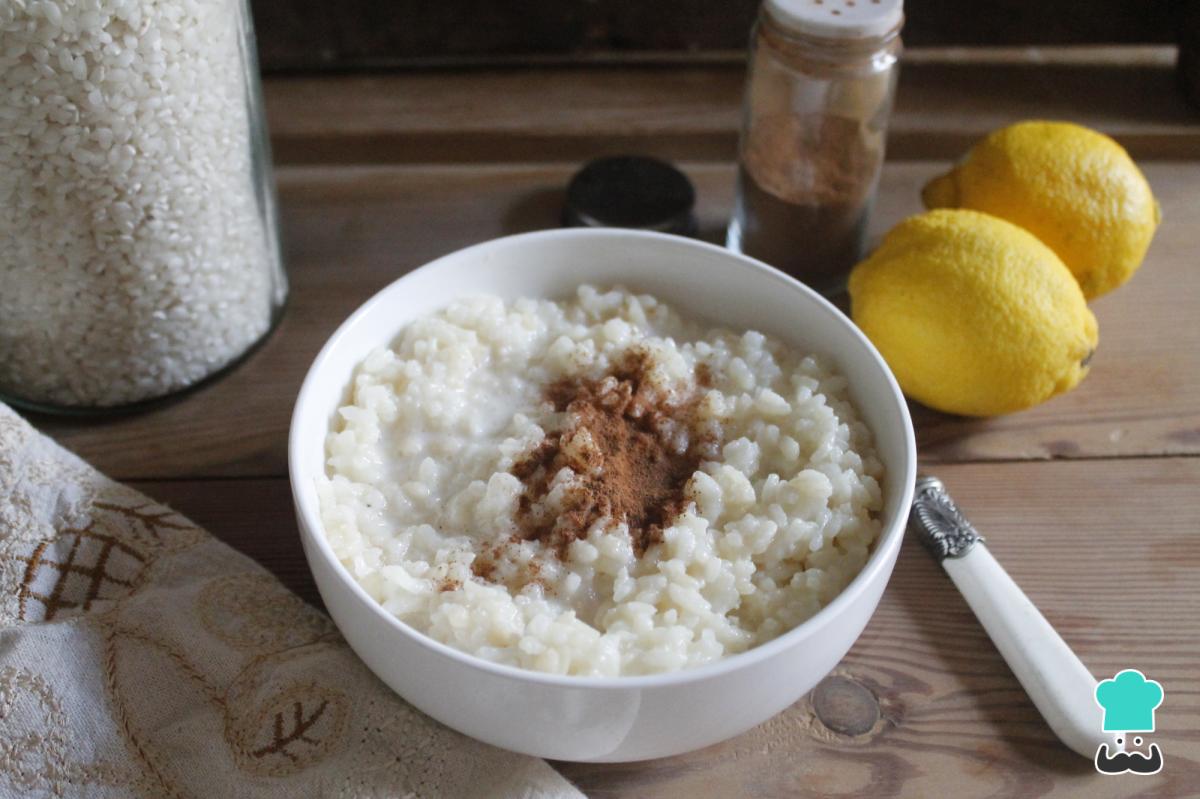 Receta de Arroz con leche en microondas