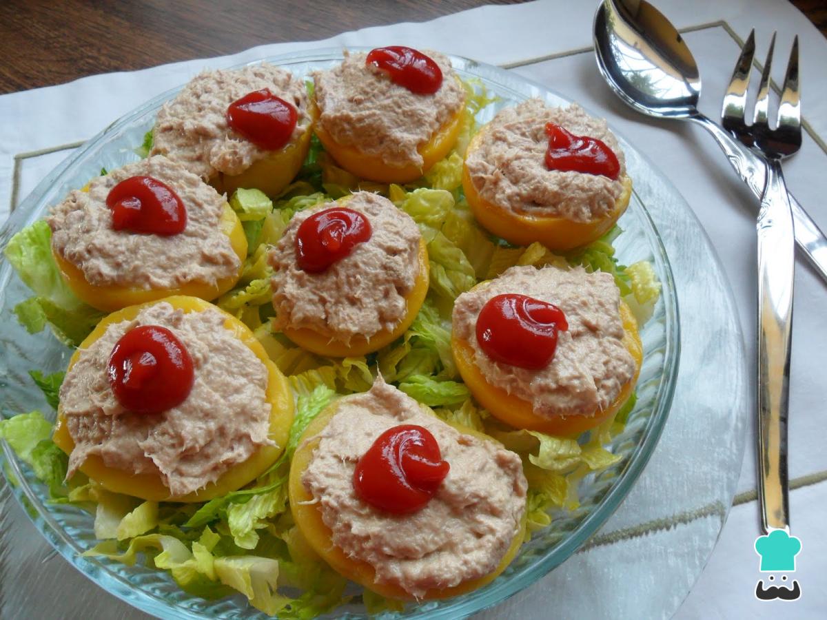 Receta de Melocotones Rellenos de atún