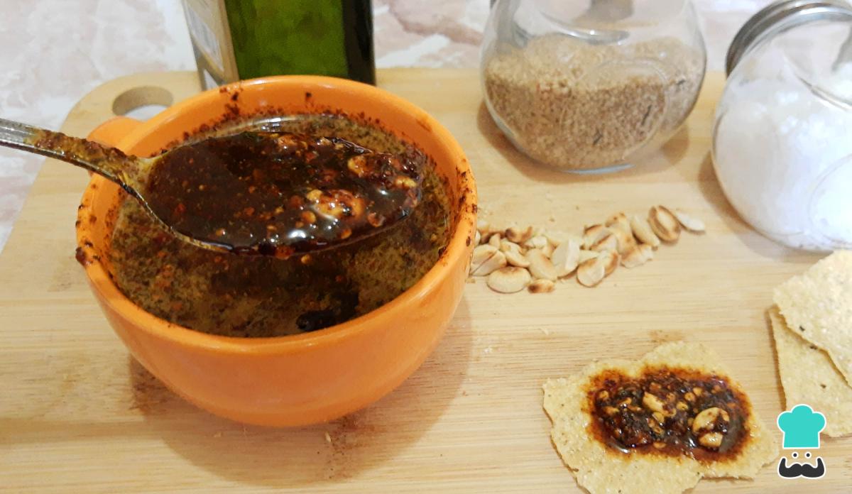 Receta de Salsa macha con cacahuete