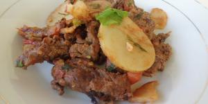 Receta de Bistec ranchero con papas