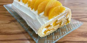 Receta de Pionono dulce decorado con crema