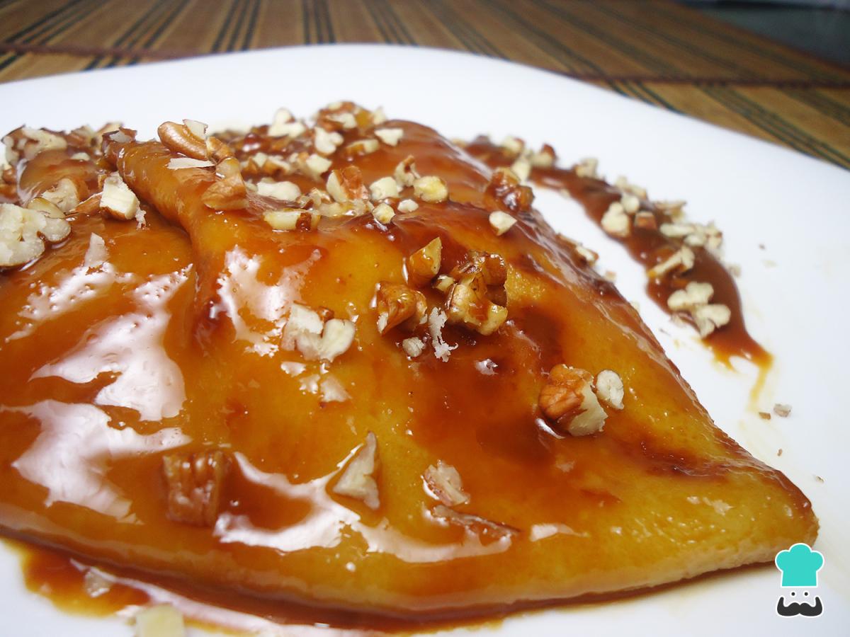 Receta de Crepas de cajeta flameadas