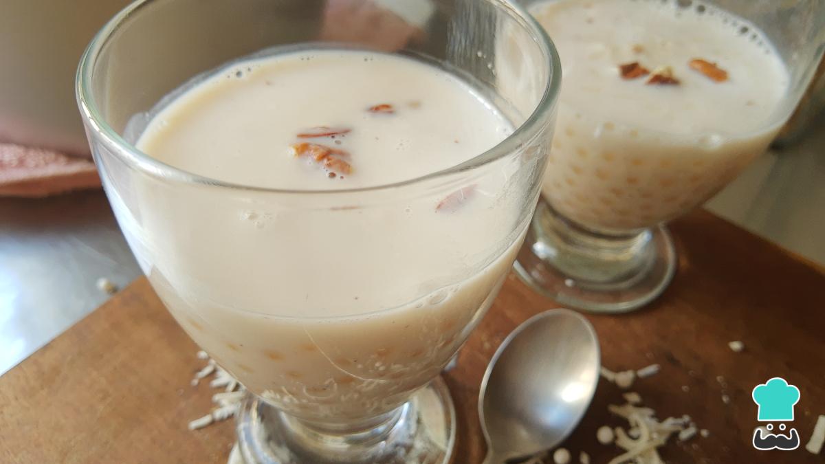 Receta de Tapioca con leche de coco