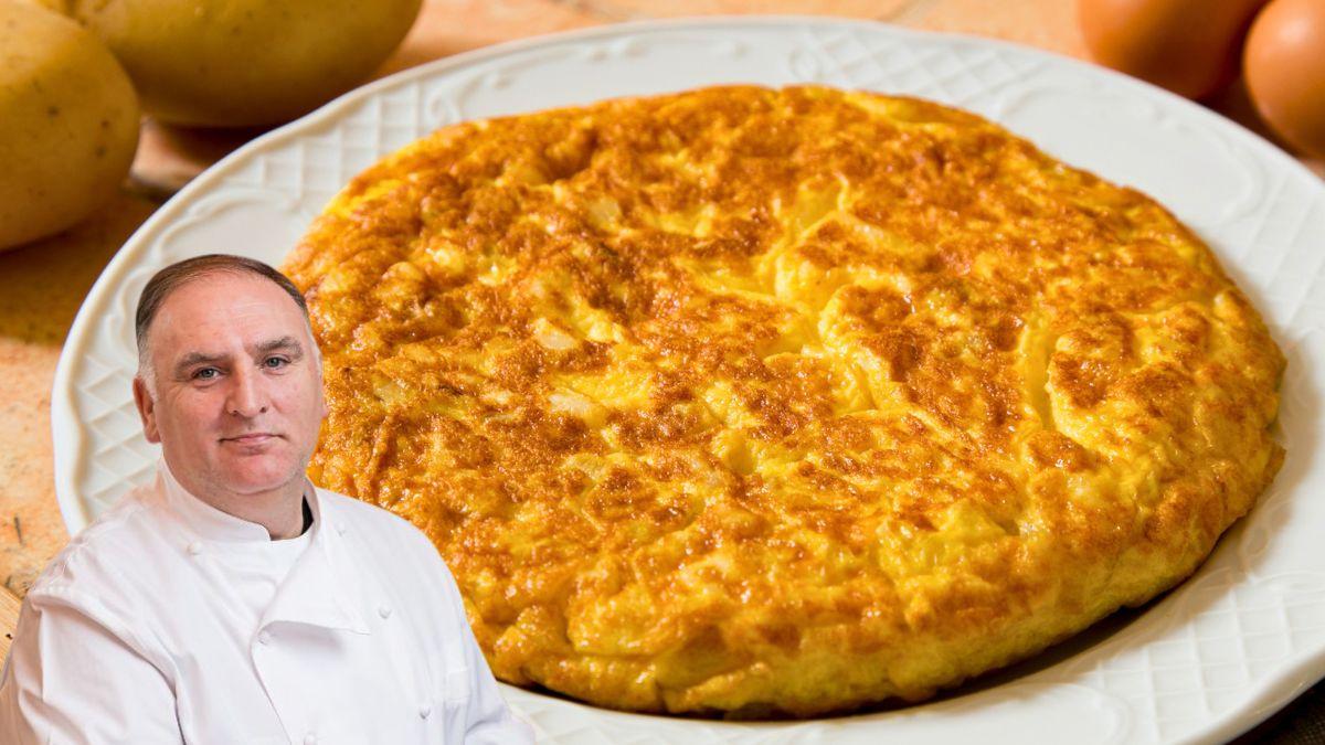 José Andrés, chef: “Para darle la vuelta a la tortilla de patatas sin que se rompa, moja ligeramente el plato con agua”