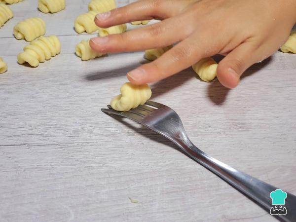 Receta de Ñoquis de papa para 2 personas - Paso 6